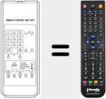 Replacement remote control for LUMATRON 784 T