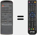 Replacement remote control for ASR 110 S