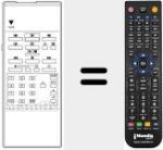 Replacement remote control for AV 5600