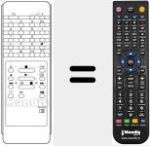 Replacement remote control for AV 5636