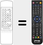 Replacement remote control for DIGICOMPUTER 33 KEYS