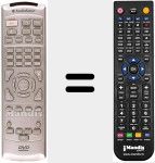 Replacement remote control for DVD 2004