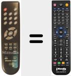 Replacement remote control for ESR 750