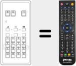 Replacement remote control for IQ 16