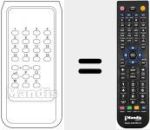 Replacement remote control for INFRARED 16 BN