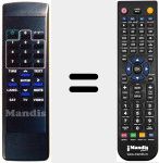 Replacement remote control for NBA-460