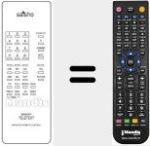 Replacement remote control for MEMORY TELETEXT