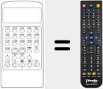 Replacement remote control for MULTIMAT 832