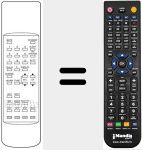 Replacement remote control for P1404T