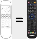 Replacement remote control for P 3500