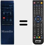 Replacement remote control for RCV 8404