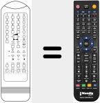 Replacement remote control for RC 1255