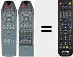 Replacement remote control for SF 025-PS