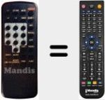 Replacement remote control for RC 70 / 1-9201