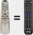 Replacement remote control for RC 750