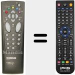 Replacement remote control for RCT 100