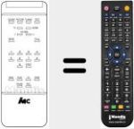 Replacement remote control for RHT 04