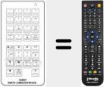 Replacement remote control for RM-603 B (A1009042A)