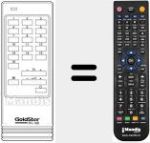Replacement remote control for RV 18B