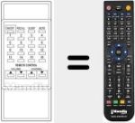 Replacement remote control for S-1099VA08