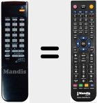 Replacement remote control for SATELLITE RECEPTION