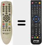 Replacement remote control for SR-1000 P