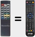 Replacement remote control for SR 160