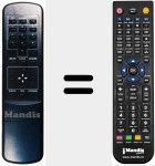 Replacement remote control for STAR SAT