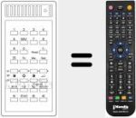 Replacement remote control for T 720
