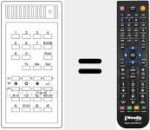 Replacement remote control for T 736