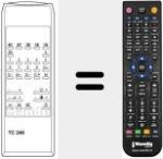 Replacement remote control for TC 240