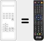 Replacement remote control for TC 30 D