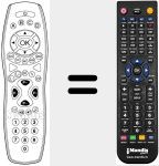 Replacement remote control for TL 15-3