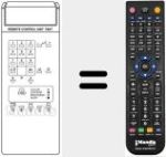 Replacement remote control for TM 40