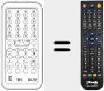 Replacement remote control for TRS 99 / 32