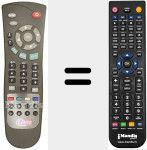 Replacement remote control for VB