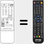 Replacement remote control for VCR 55