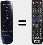 Replacement remote control for VIDEOSTAR SIMPLE