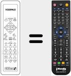 Replacement remote control for VISIOPASS