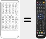 Replacement remote control for VTS 77