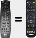 Replacement remote control for AKB73575302
