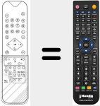 Replacement remote control for RC 61331
