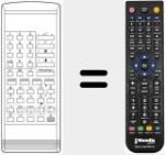 Replacement remote control for RC 70 F