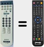 Replacement remote control for RM 334 (147911111)