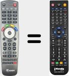 Replacement remote control for HD300-NET