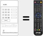 Replacement remote control for RC 200