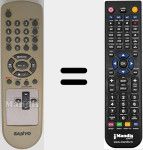 Replacement remote control for REMCON1560
