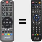 Replacement remote control for HTR-D09B (504Q4605101)