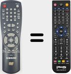 Replacement remote control for 00056A (AH59-00056A)