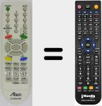 Replacement remote control for MI-6710V00124E